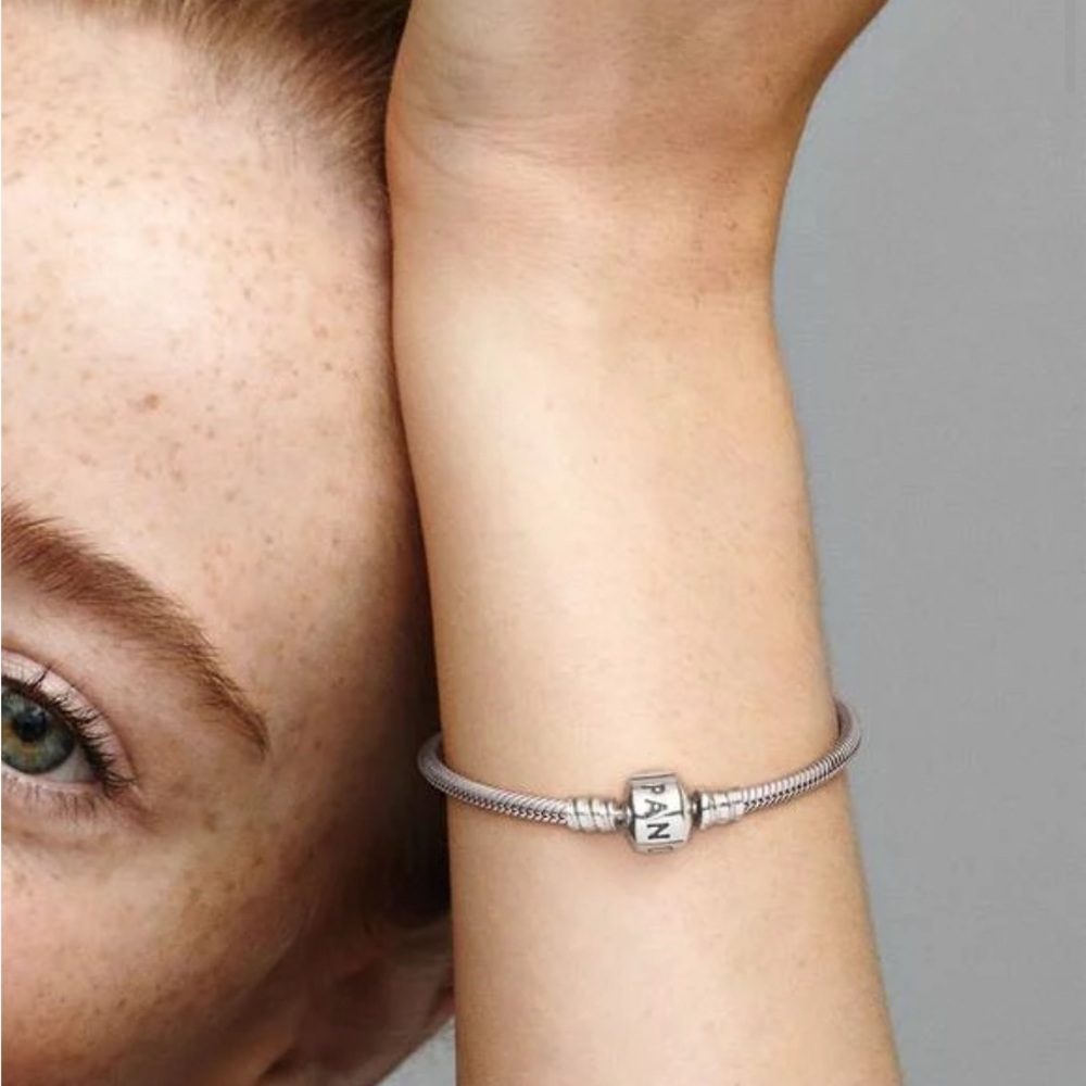 Pandora Moments Barrel Clasp Snake Chain Bracelet